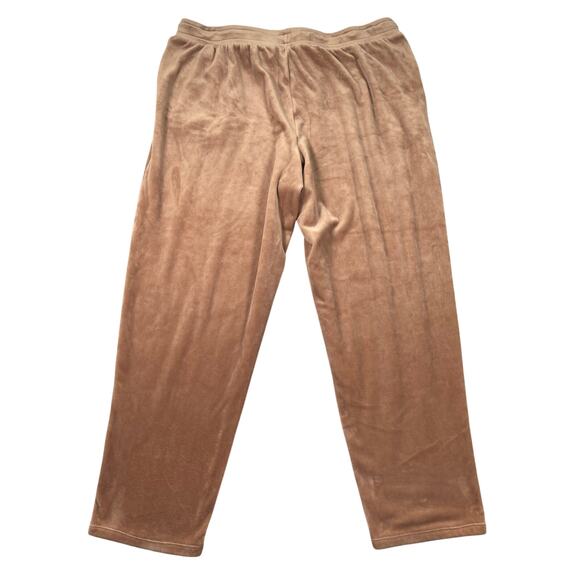 Cuddl Duds 2pc Set Plus 1X Tan Black Floral Soft Fleece Loungewear Pants Top - Picture 9 of 12